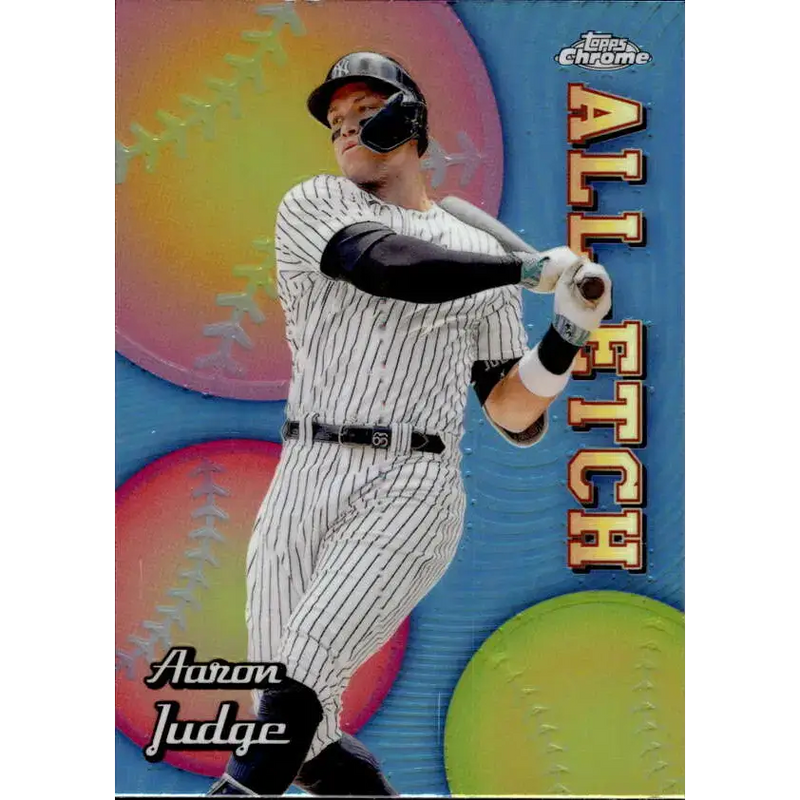 2024 Topps Chrome All Etch Refractor #CAE-6 Aaron Judge NM-MT New York Yankees Baseball Card - Baseball Card Single