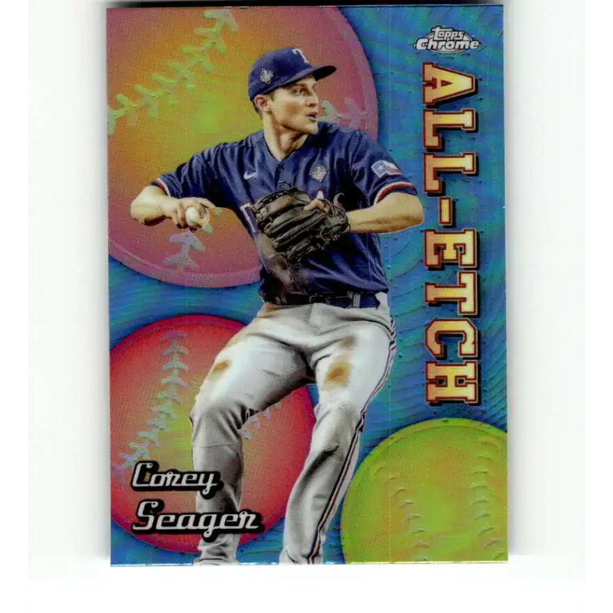 2024 Topps Chrome All Etch Refractor #CAE-9 Corey Seager NM-MT Texas Rangers Baseball Card - Baseball Card Single