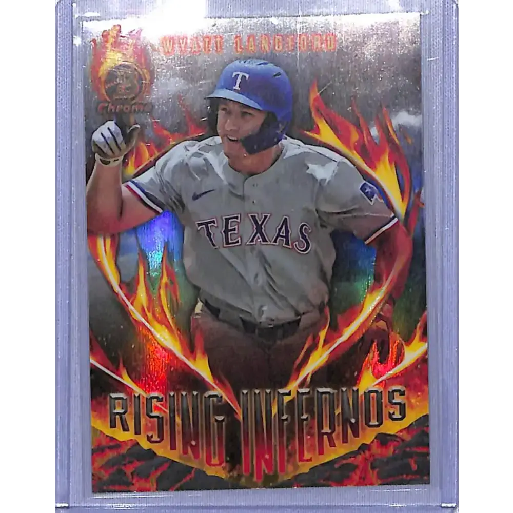 2024 Topps Chrome B Rising Infernos #RI-13 Wyatt Langford NM-MT Texas Rangers - Baseball Card Single