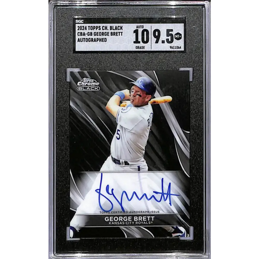 2024 Topps Chrome Black #CBA-GB George Brett SGC 9.5 MINT+ Kansas City Royals - Baseball Card Single