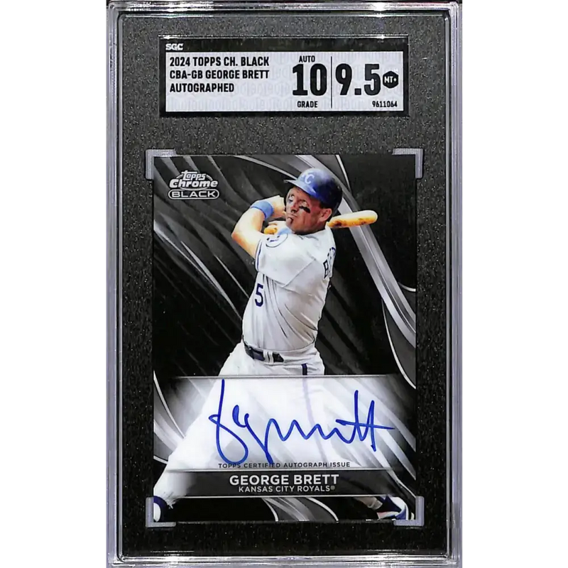 2024 Topps Chrome Black #CBA-GB George Brett SGC 9.5 MINT+ Kansas City Royals - Baseball Card Single