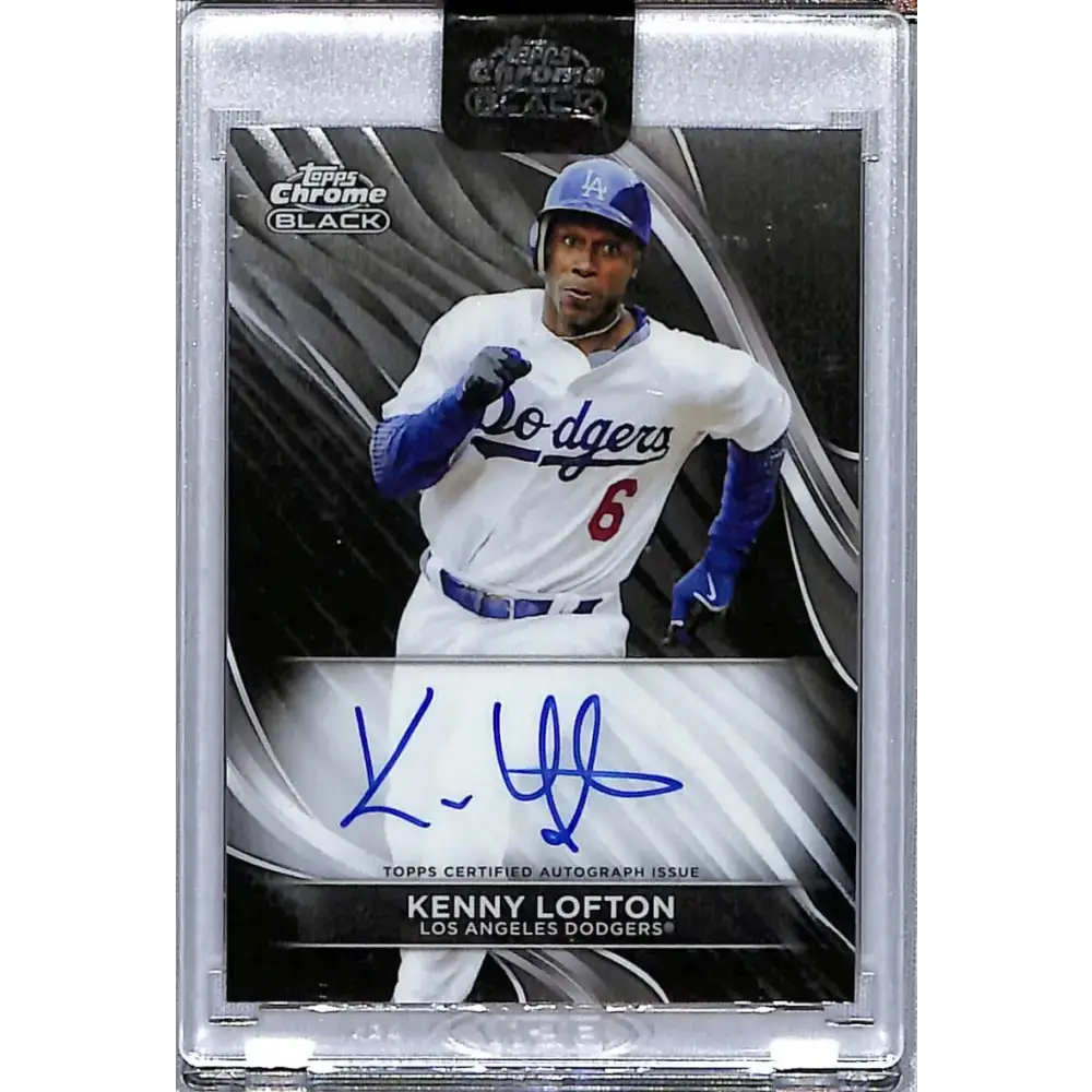 2024 Topps Chrome Black #CBA-KL Kenny Lofton NM-MT Auto Los Angeles Dodgers Baseball Card - Baseball Card Single
