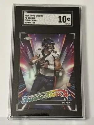 2024 Topps Chrome BO NIX RC Future Stars Refractor #FS-4 SGC 10 GEM MINT - Football Card Single