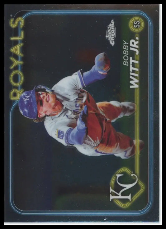 2024 Topps Chrome Bobby Witt Jr. 120 Kansas City Royals Baseball NM - Baseball Card Single