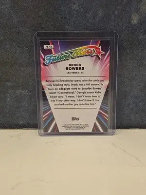 2024 Topps Chrome Brock Bowers Future Stars RC #FS-12 Las Vegas Raiders - Football Card Single