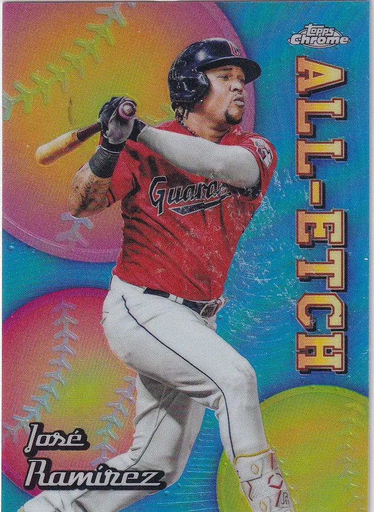 2024 TOPPS CHROME #CAE-17 JOSE RAMIREZ ALL ETCH- CLEVELAND GUARDIANS - Baseball Card Single