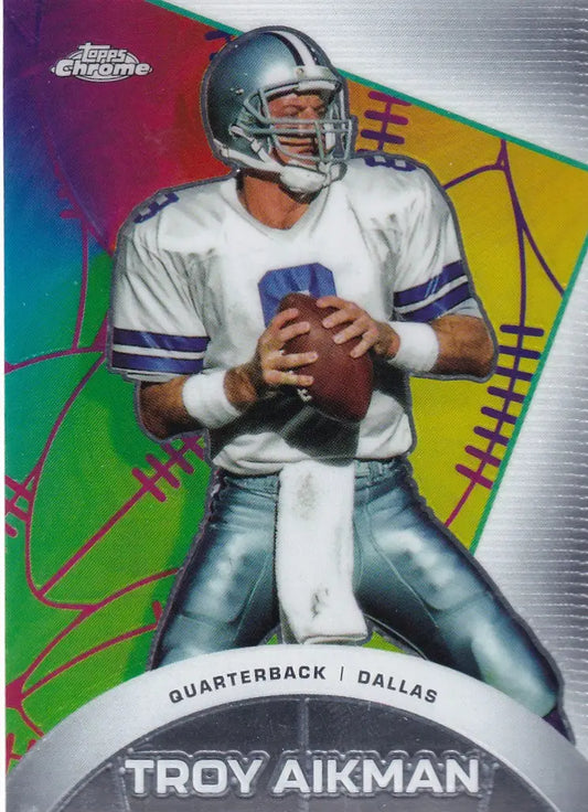 2024 TOPPS CHROME #CAE-5 TROY AIKMAN ALL ETCH- DALLAS COWBOYS - Football Card Single