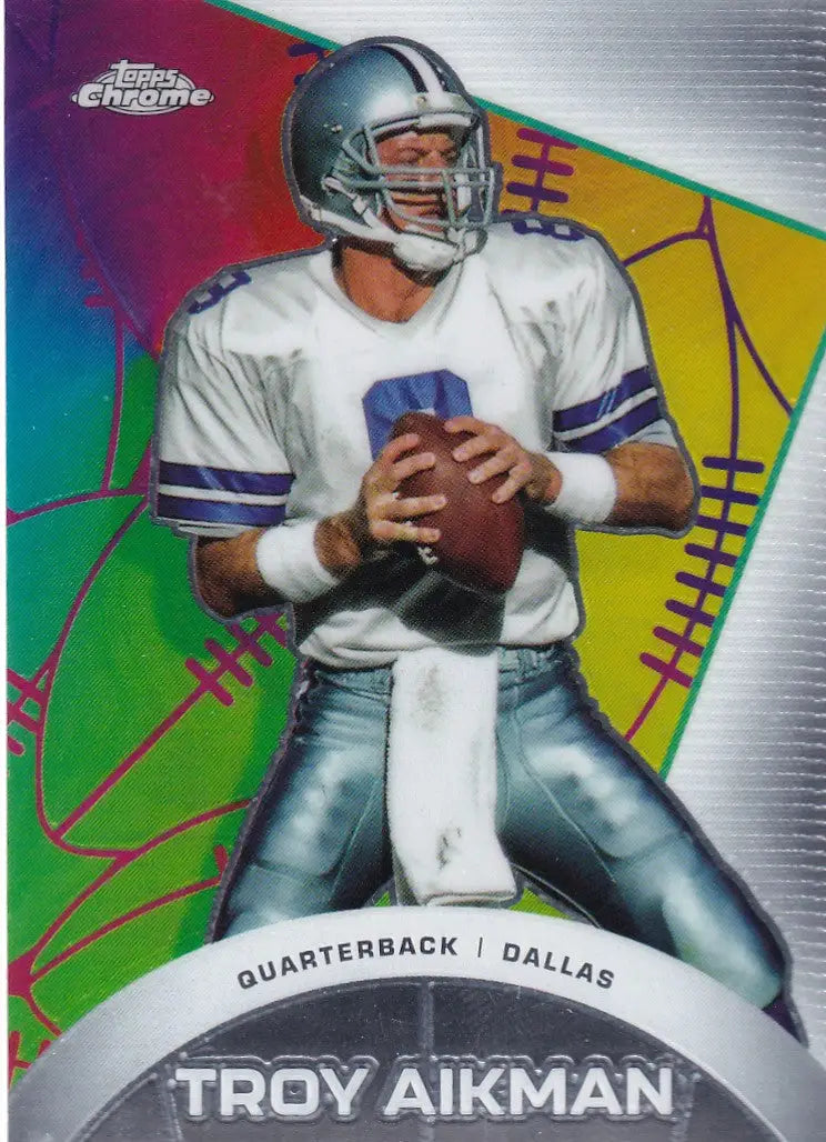 2024 TOPPS CHROME #CAE-5 TROY AIKMAN ALL ETCH- DALLAS COWBOYS