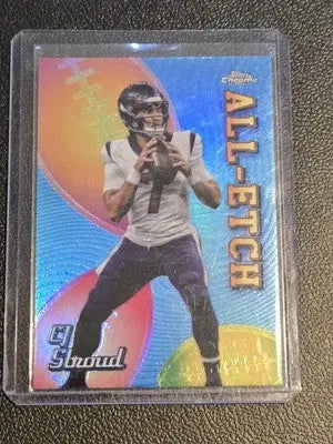 2024 Topps Chrome #CAE-CS CJ Stroud Chrome All-Etch Refractor - Football Card Single