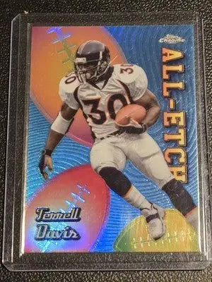 2024 Topps Chrome #CAE-TD Terrell Davis Chrome All-Etch Refractor - Football Card Single