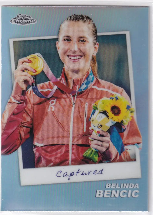 2024 Topps Chrome Captured #CTD-BB Belinda Bencic - Baseball Card Single