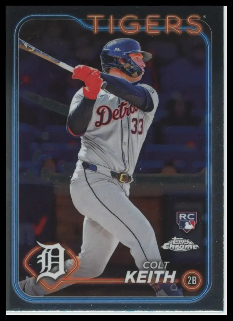 2024 Topps Chrome Colt Keith RC 2 Detroit Tigers Baseball NM - Baseball Card Single