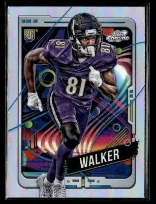 2024 Topps Chrome Cosmic #107 Devontez Walker Refractors - Football Card Single