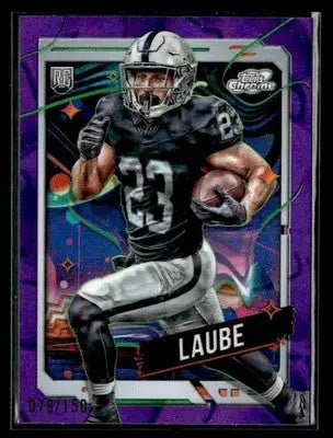 2024 Topps Chrome Cosmic #150 Dylan Laube Purple Nebula Refractors #/150