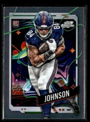 2024 Topps Chrome Cosmic #171 Theo Johnson - Football Card Single