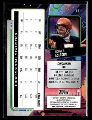 2024 Topps Chrome Cosmic #19 Boomer Esiason - Football Card Single