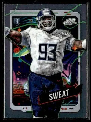 2024 Topps Chrome Cosmic #192 T’Vondre Sweat - Football Card Single