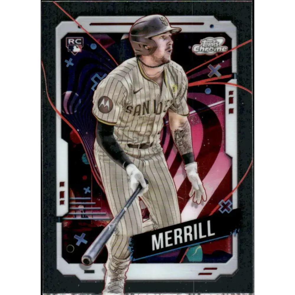 2024 Topps Chrome Cosmic #194 Jackson Merrill NM-MT RC Rookie San Diego Padres Baseball Card - Baseball Card Single