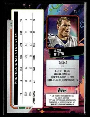 2024 Topps Chrome Cosmic #23 Jason Witten - Football Card Single