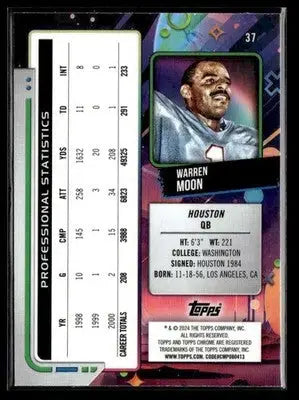 2024 Topps Chrome Cosmic #37 Warren Moon - Football Card Single