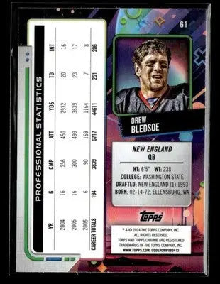 2024 Topps Chrome Cosmic #61 Drew Bledsoe - Football Card Single
