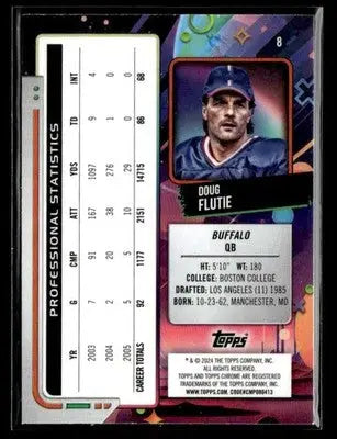 2024 Topps Chrome Cosmic #8 Doug Flutie - Football Card Single