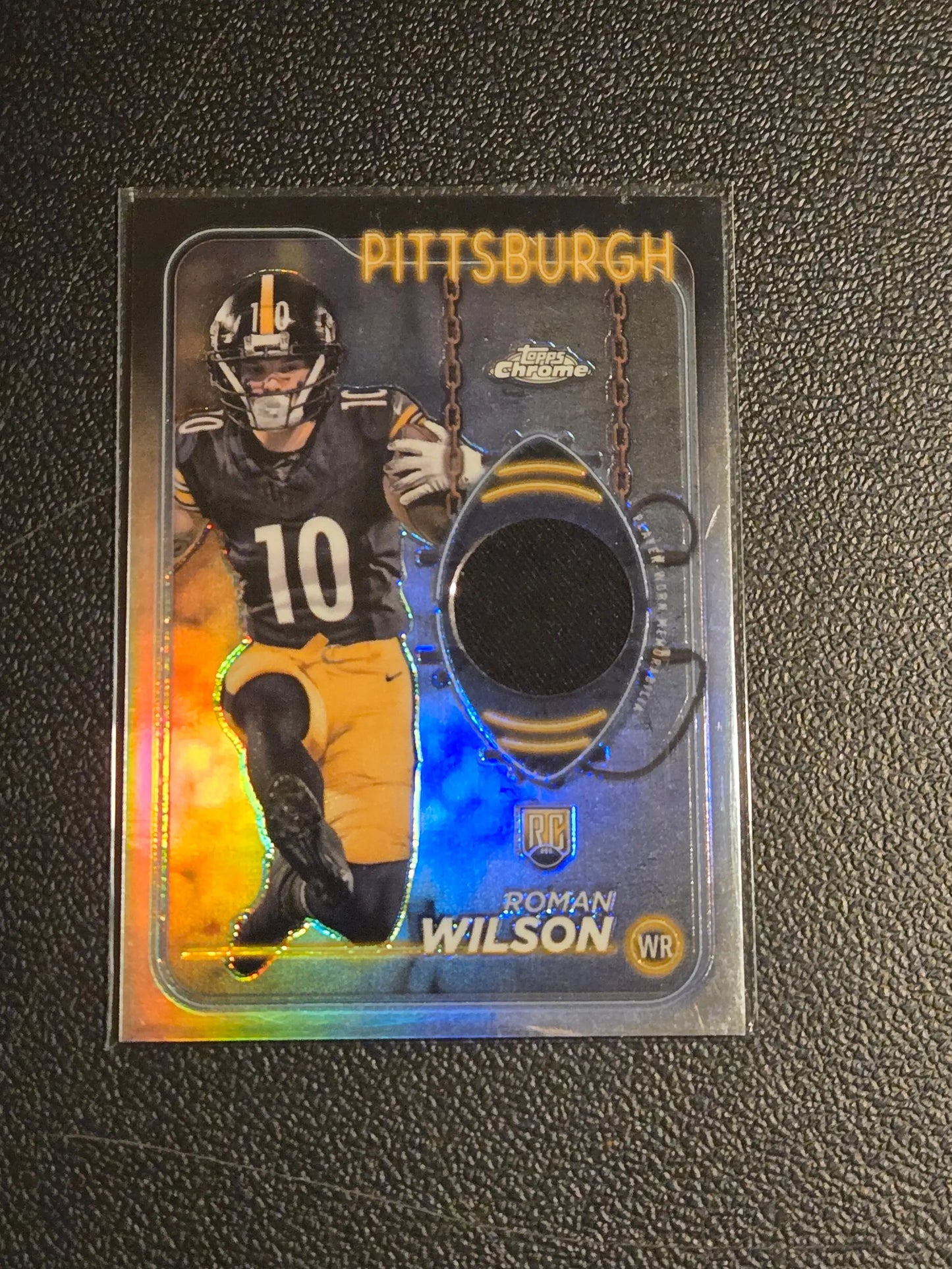 2024 Topps Chrome #CRR-RW Roman Wilson Topps Chrome Rookie Relics - Football Card Single