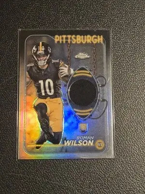2024 Topps Chrome #CRR-RW Roman Wilson Topps Chrome Rookie Relics - Football Card Single