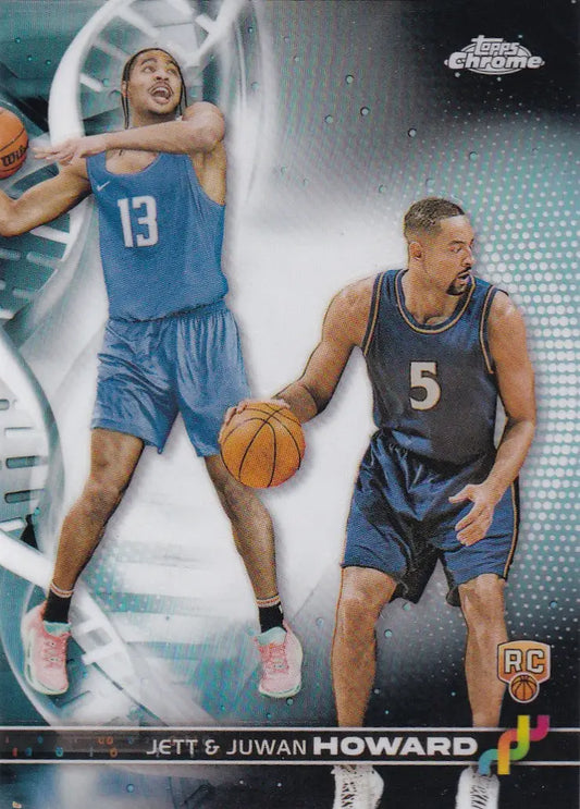 2024 TOPPS CHROME #DNA-3 JETT HOWARD & JUWAN HOWARD REFRACTOR- ORLANDO MAGIC - Basketball Card Single