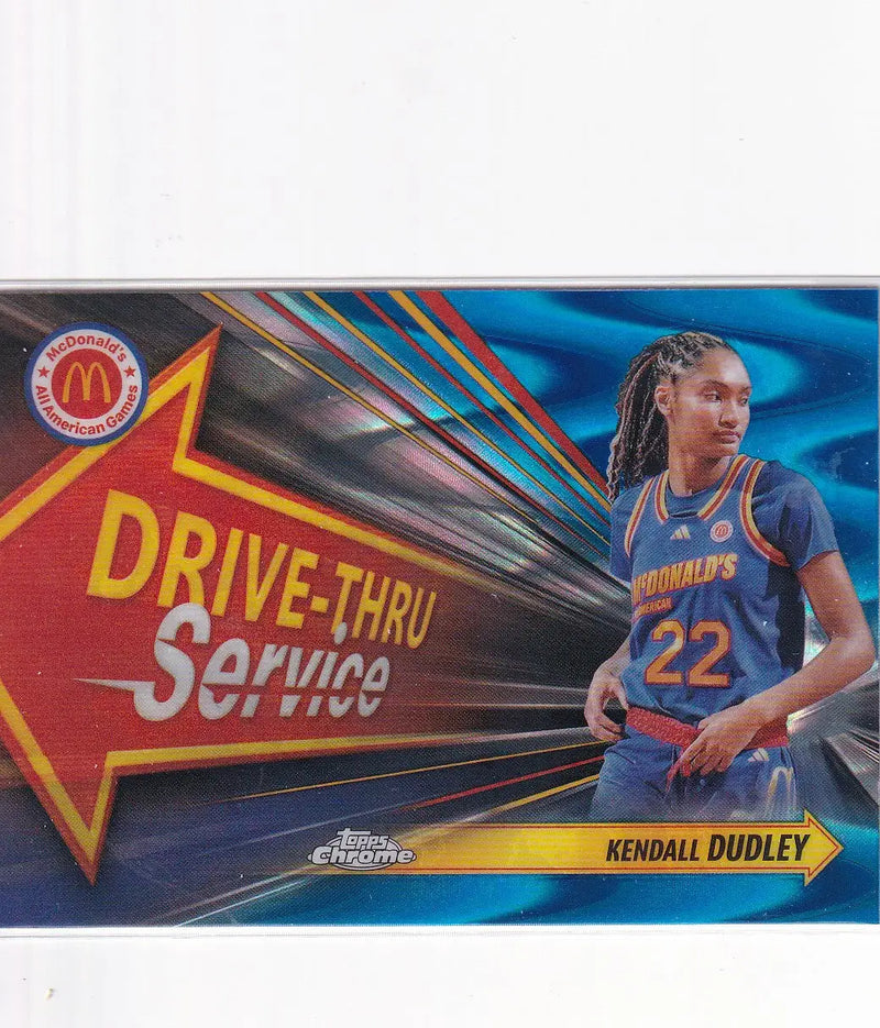 2024 TOPPS CHROME #DTS-KED KENDALL DUDLEY DRIVE THROUGH BLUE- MICHIGAN - Baseball Card Single