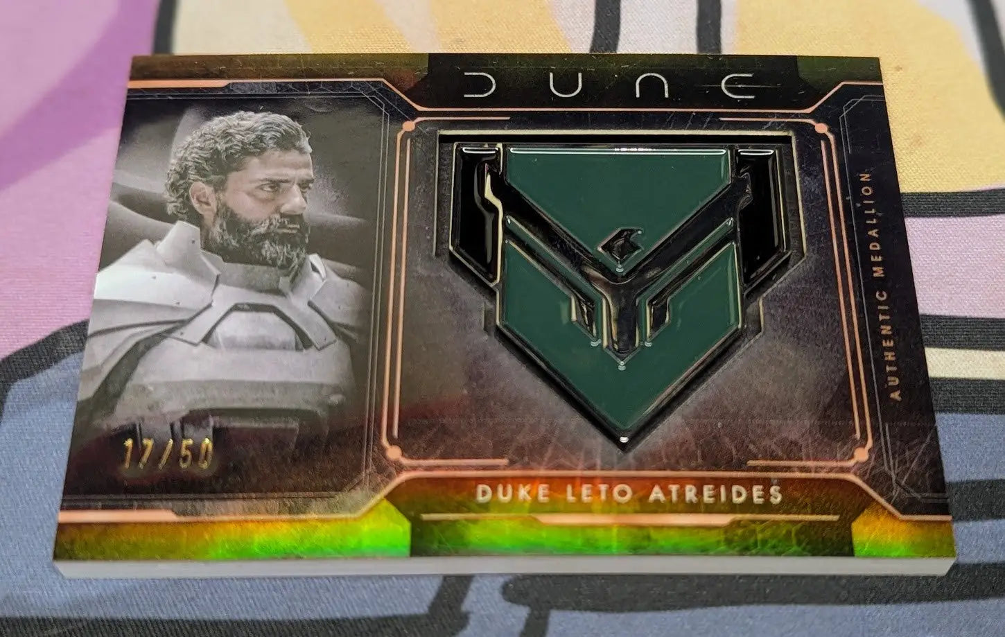 2024 Topps Chrome Dune Duke Leto Atreides Character Medallion Gold Refractor /50 - Non-Sports Card Single