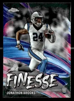 2024 Topps Chrome #F-10 Jonathon Brooks Finesse - Football Card Single