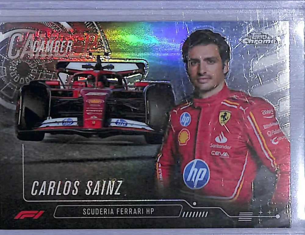 2024 Topps Chrome F1 Camber #CAM-2 Carlos Sainz NM-MT - Racing Card Single