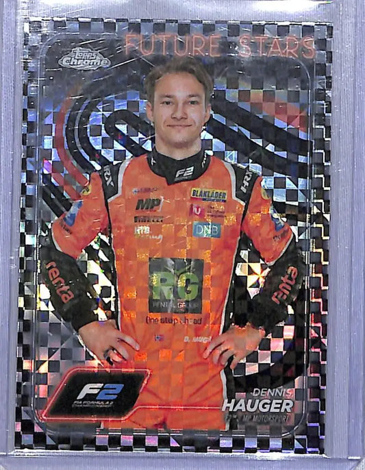 2024 Topps Chrome F1 Checkered Flag #23 Dennis Hauger NM-MT - Racing Card Single