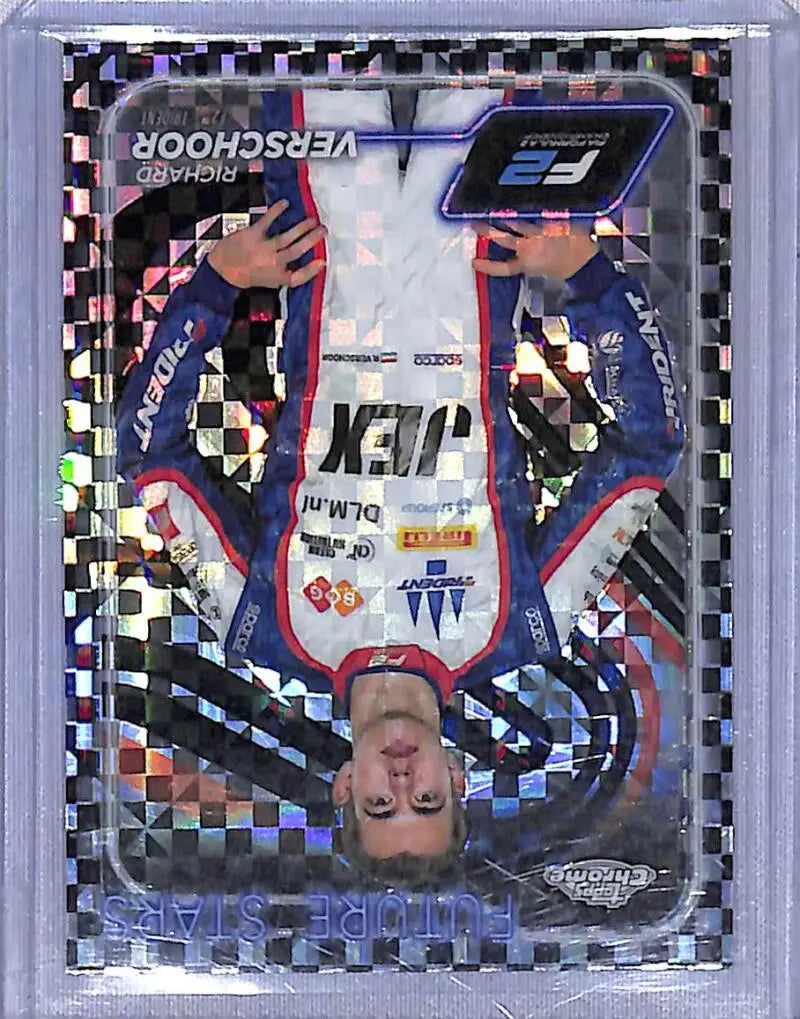 2024 Topps Chrome F1 Checkered Flag #37 Richard Verschoor NM-MT - Racing Card Single