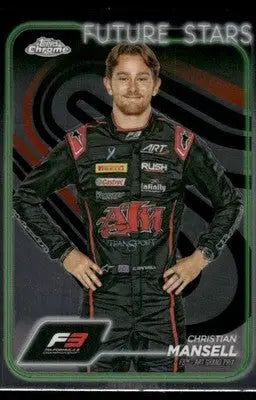 2024 Topps Chrome F1 Christian Mansell #64 Future Stars Auto Racing - Racing Card Single