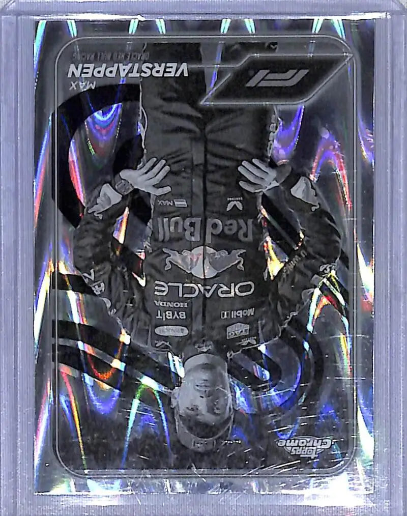 2024 Topps Chrome F1 Negative Ray-Wave #1 Max Verstappen NM-MT - Racing Card Single