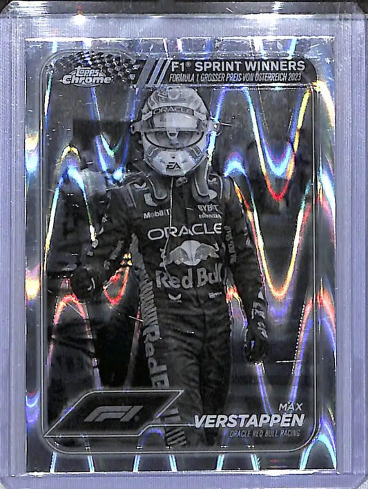 2024 Topps Chrome F1 Negative Ray-Wave #149 Max Verstappen NM-MT - Racing Card Single