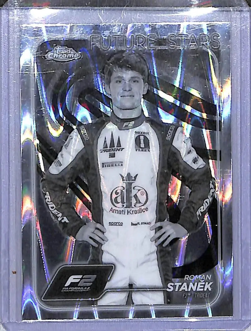 2024 Topps Chrome F1 Negative Ray-Wave #38 Roman Stanek NM-MT - Racing Card Single