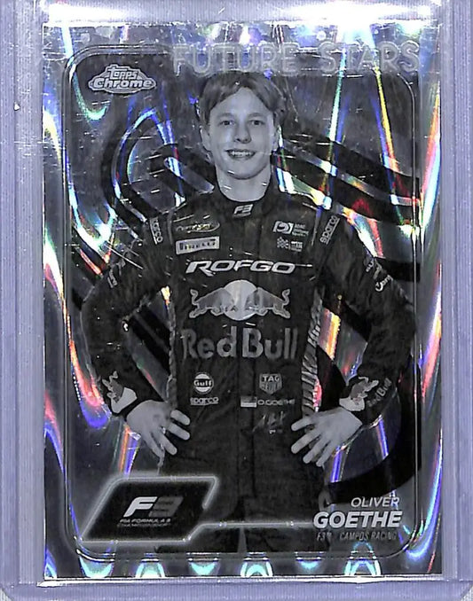 2024 Topps Chrome F1 Negative Ray-Wave #52 Oliver Goethe NM-MT - Racing Card Single