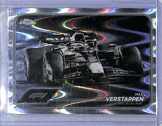 2024 Topps Chrome F1 Negative Ray-Wave #73 Max Verstappen NM-MT - Racing Card Single