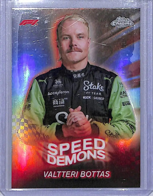 2024 Topps Chrome F1 Speed Demons #SD-13 Valtteri Bottas NM-MT - Racing Card Single