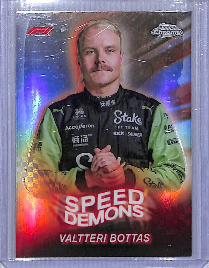 2024 Topps Chrome F1 Speed Demons #SD-13 Valtteri Bottas NM-MT - Racing Card Single