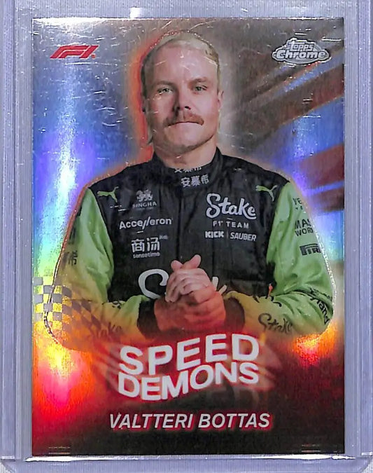2024 Topps Chrome F1 Speed Demons #SD-13 Valtteri Bottas NM-MT - Racing Card Single
