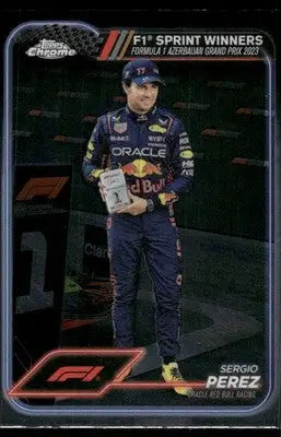 2024 Topps Chrome F1 Sprint Winners Sergio Perez #148 Auto Racing - Racing Card Single