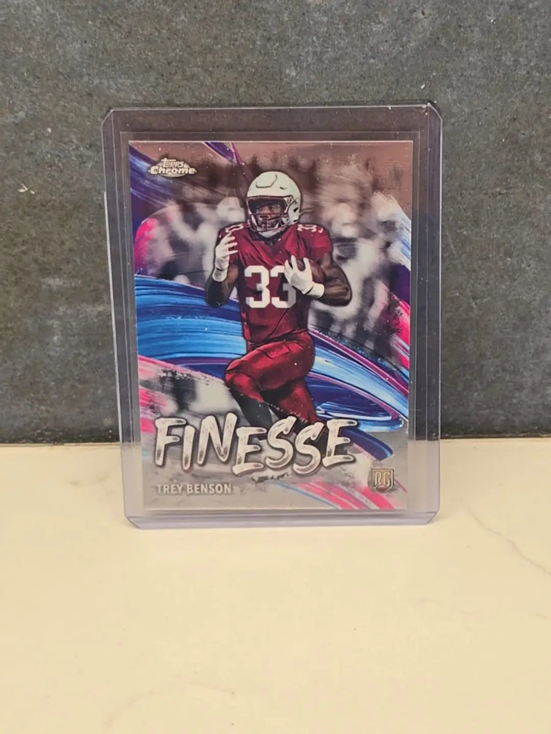 2024 Topps Chrome Football Finesse Insert Trey Benson RC-#F-9-Arizona - Football Card Single