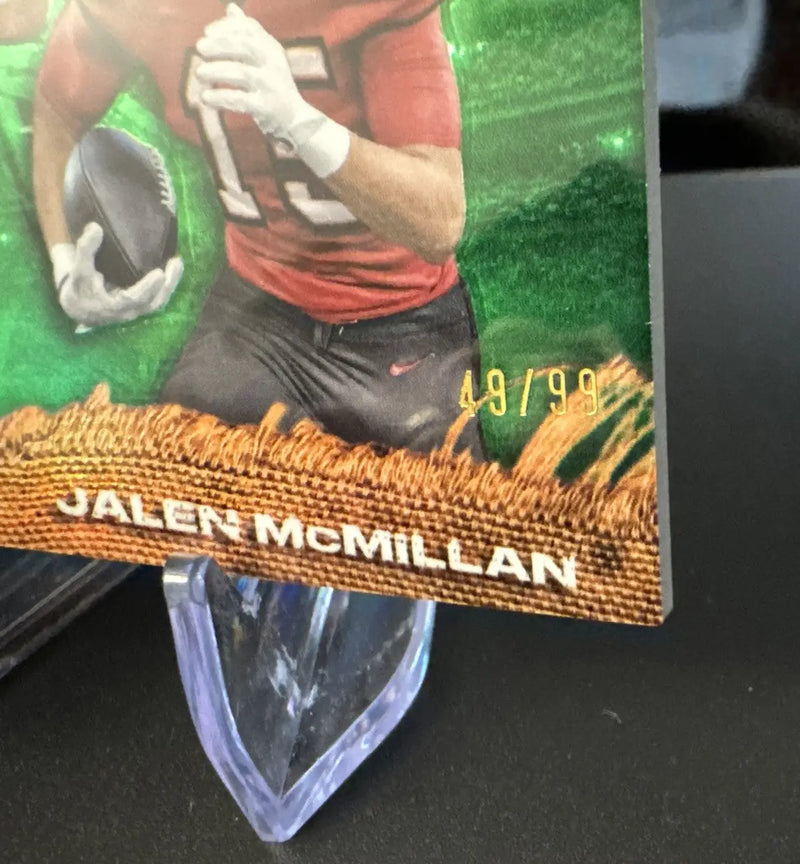 2024 Topps Chrome Football Jalen McMillan First Year Fabric RC 49/99 - Football Card Single