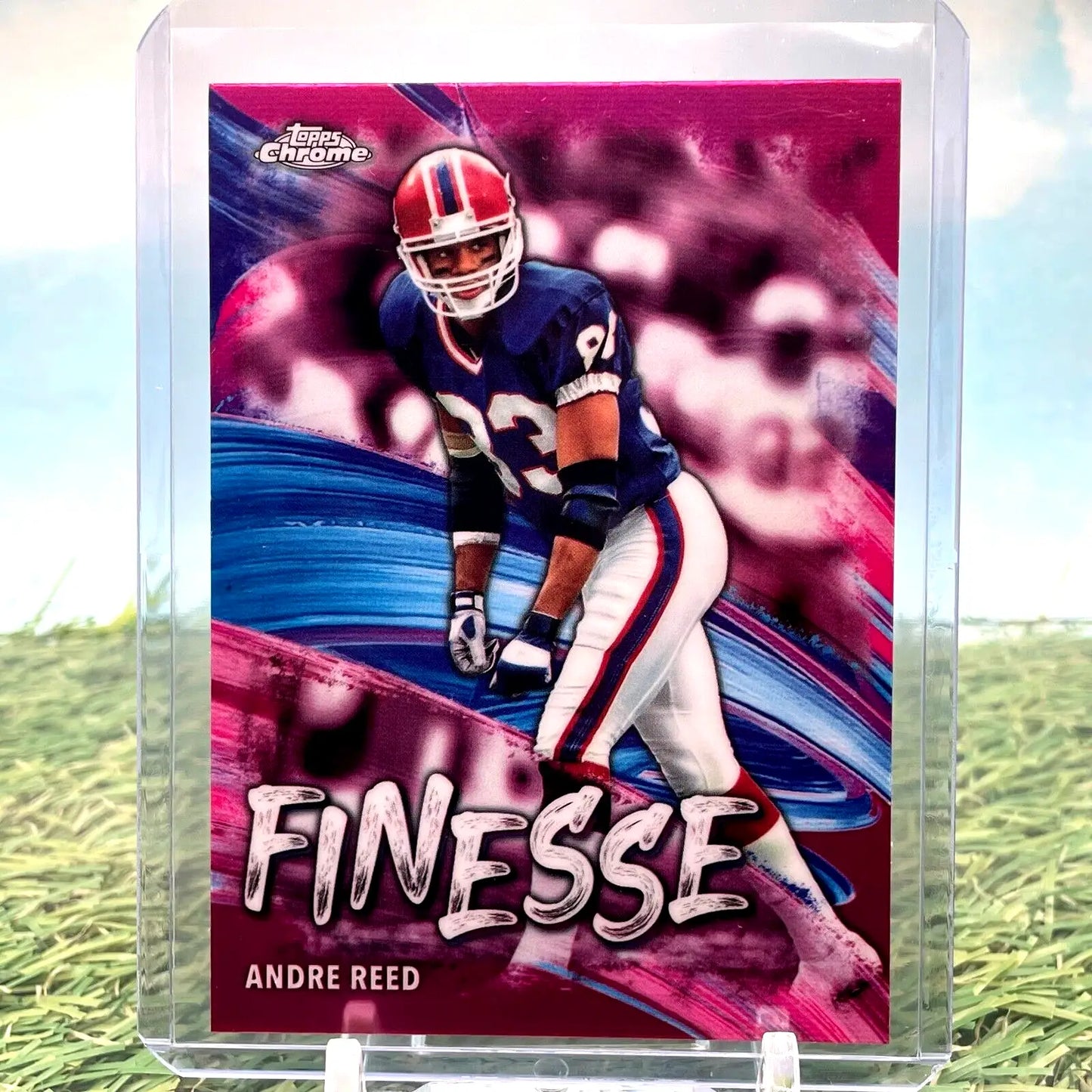 2024 Topps Chrome Football Pink Andre Reed Finesse Insert #F-16 Buffalo Bills - Football Card Single