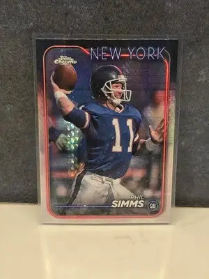2024 Topps Chrome Football Prizm Refractor Phil Simms