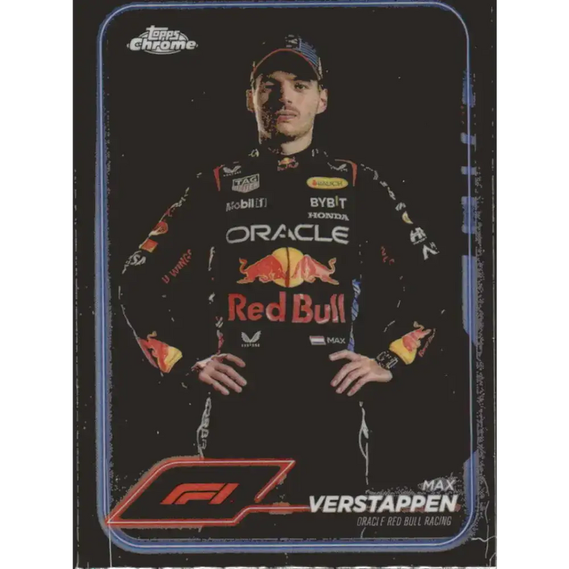 2024 Topps Chrome Formula 1 #1 Max Verstappen EX Excellent Oracle Red Bull Racing Racing Card - Racing Card Single